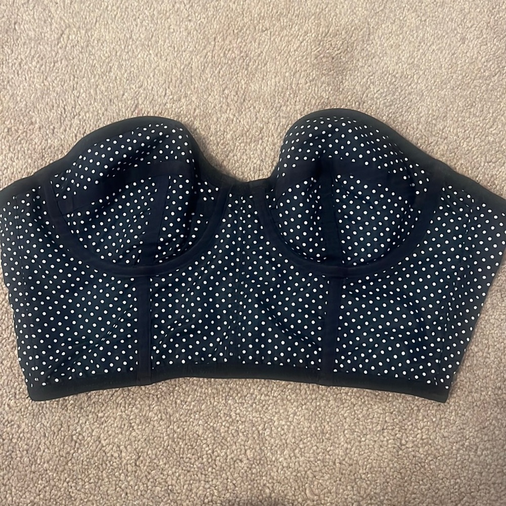 Polka dot bustier